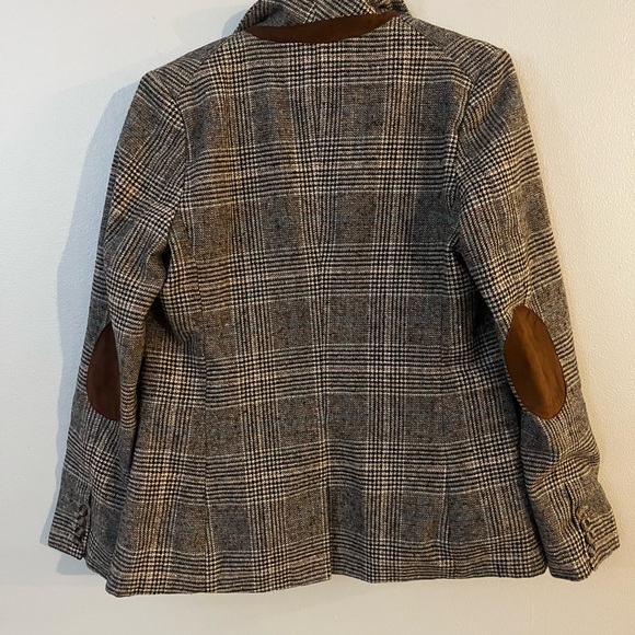 Love Tree Women's Plaid Blazer - Black and Brown - Picture 4 of 5
